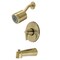 Kingston Brass KB6697NDL Tub and Shower Faucet, Brushed Brass KB6697NDL - alternate 1